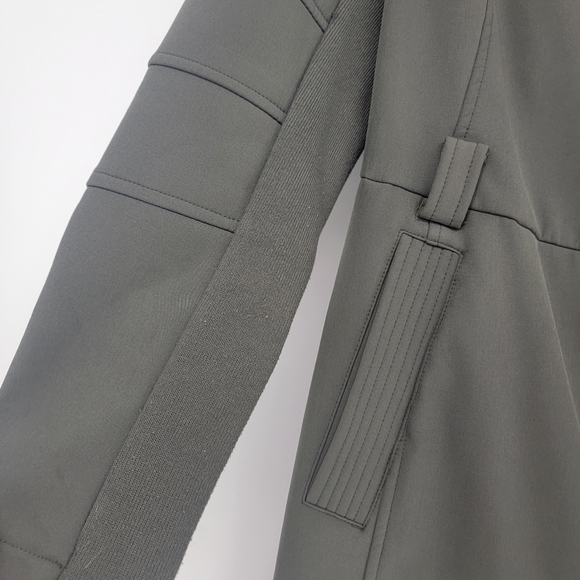 BCBGeneration Green Gray Coat with Wood and Fur Lining Small - Picture 4 of 7